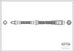 CORTECO 19032617 — Furtun de frână
