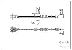 CORTECO 19032877 — Furtun de frână