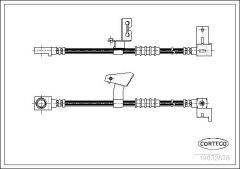 CORTECO 19032878 — Furtun de frână