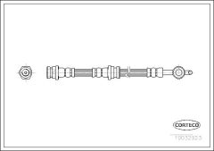 CORTECO 19032923 — Furtun de frână