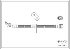 CORTECO 19033064 — Furtun de frână
