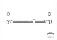 CORTECO 19033508 — Furtun de frână