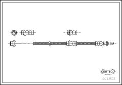CORTECO 19033528 — Furtun de frână