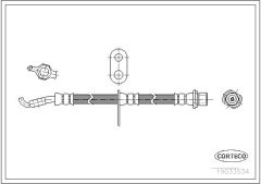 CORTECO 19033534 — Furtun de frână