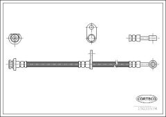 CORTECO 19033574 — Furtun de frână