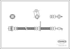 CORTECO 19033579 — Furtun de frână