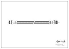 CORTECO 19033587 — Furtun de frână