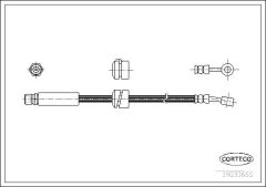 CORTECO 19033655 — Тормозной шланг
