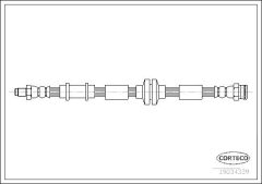 CORTECO 19034339 — Furtun de frână