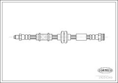 CORTECO 19034340 — Furtun de frână