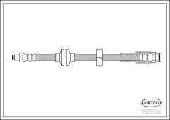 CORTECO 19034341 — Furtun de frână