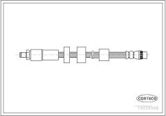 CORTECO 19034948 — Furtun de frână