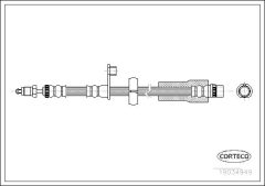 CORTECO 19034949 — Furtun de frână
