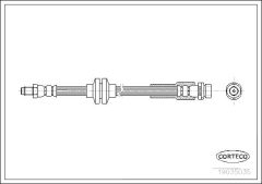 CORTECO 19035035 — Furtun de frână