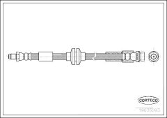 CORTECO 19035093 — Furtun de frână