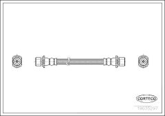 CORTECO 19035297 — Furtun de frână
