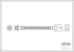 CORTECO 19035305 — Тормозной шланг