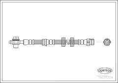 CORTECO 19035324 — Furtun de frână