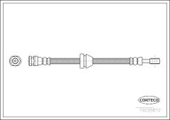 CORTECO 19035872 — Furtun de frână