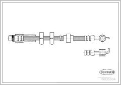 CORTECO 19035904 — Furtun de frână