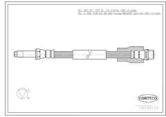CORTECO 19036133 — Furtun de frână