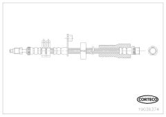 CORTECO 19036374 — Furtun de frână