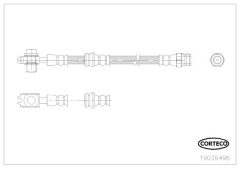 CORTECO 19036496 — Furtun de frână