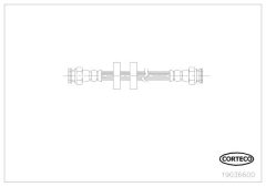 CORTECO 19036600 — Furtun de frână