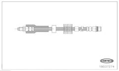 CORTECO 19037274 — Furtun de frână