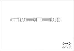 CORTECO 49478428 — Тормозной шланг
