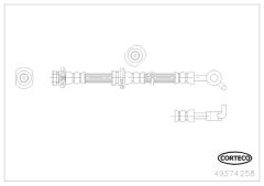 CORTECO 49374258 — Furtun de frână