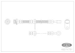 CORTECO 49374751 — Furtun de frână