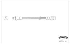 CORTECO 49384161 — Furtun de frână
