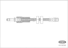 CORTECO 49108398 — Тормозной шланг