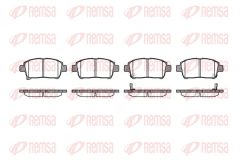 REMSA 0971.02 — Колодки тормозные дисковые