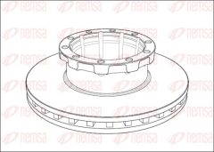 REMSA NCA1008.20 — Disc de frână