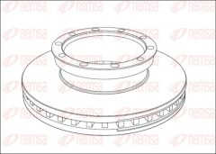 REMSA NCA1010.20 — Disc de frână