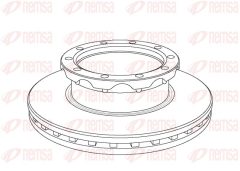 REMSA NCA1062.20 — Тормозной диск