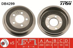 TRW DB4299 — Tambur de frână