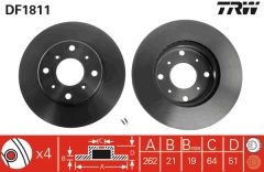 TRW DF1811 — Disc de frână
