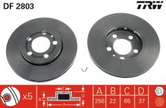 TRW DF2803 — Disc de frână