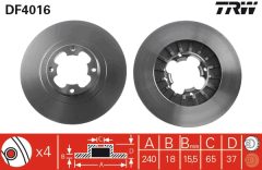 TRW DF4016 — Disc de frână