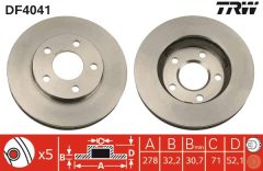TRW DF4041 — Disc de frână
