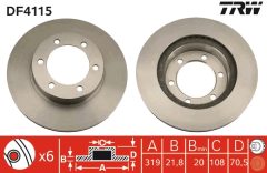 TRW DF4115 — Disc de frână