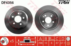 TRW DF4356 — Disc de frână