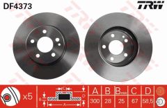 TRW DF4373 — Disc de frână