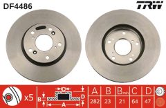 TRW DF4486 — Disc de frână