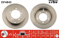 TRW DF4845 — Disc de frână