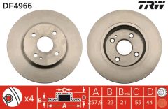 TRW DF4966 — Disc de frână