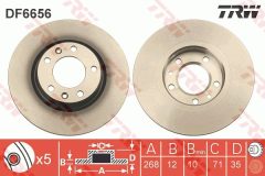 TRW DF6656 — Disc de frână